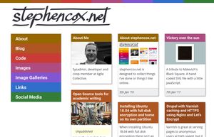 Screenshot of stephencox.net